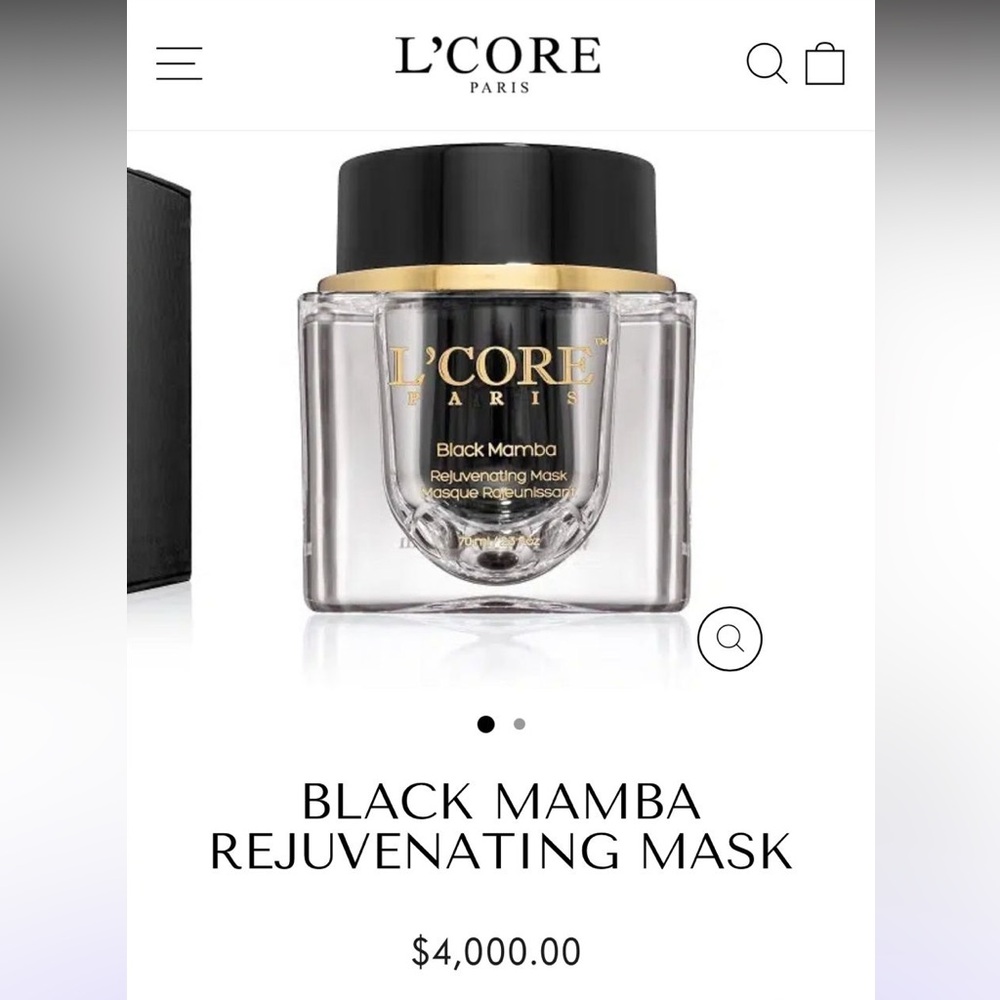 Black Mamba Rejuvenating Mask - Black and Gold